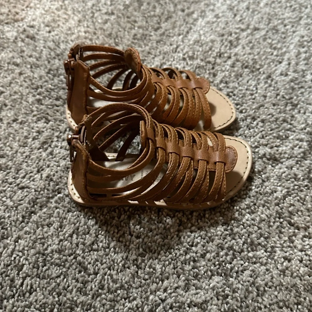 Kids Brown Gladiator Sandals